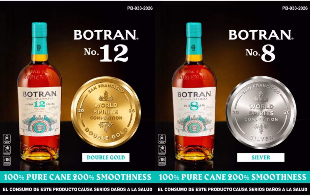 Ron Botran® No. 12 obtiene medalla Double Gold en el San Francisco World Spirits Competition 2026